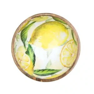 Skål i mangotræ Lemon 25 cm
