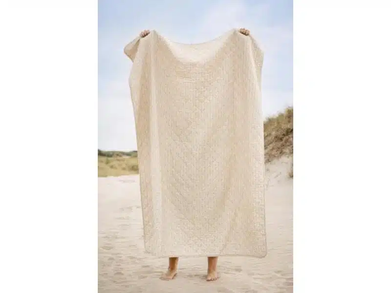 Ib Laursen Quilt Natur med striber - Billede 4