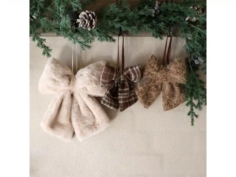 Chic Antique Sløjfer 3 stk. Beige/Mocca - Billede 3