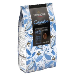 Valrhona Caraïbe Grand Cru 66 % mörk chokladpellets 3 kg