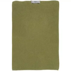 Strikket håndklæde Mynte Herbal green