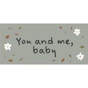 Metalskilt You and me baby