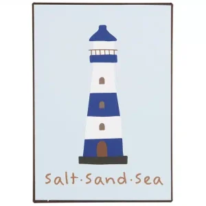 Metalskilt Salt Sand Sea