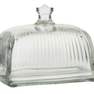 Ib Laursen Smørboks m/riller glas