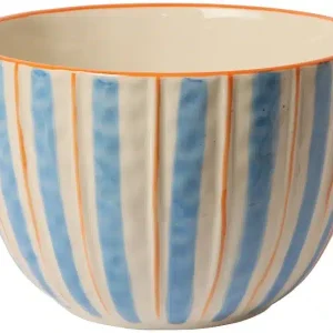 Au Maison Stribet Skål blå/orange