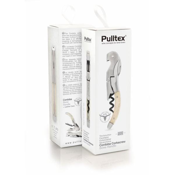 PULLTEX – Vinöppnare Pulltaps Cordoba horn m läderhölster - Billede 4
