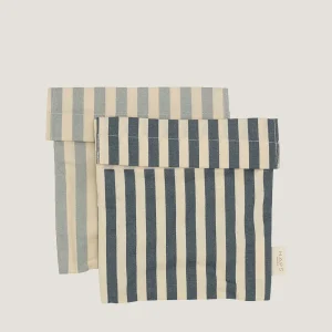 Haps Nordic sandwich bag 2-pak - Marine stripe