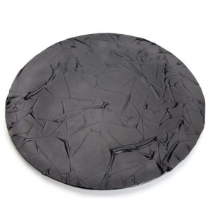 Black Stucco Glasstellenteller 27cm